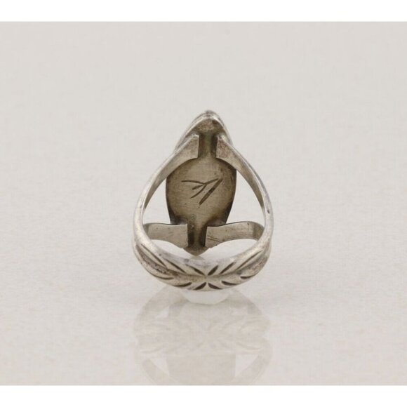 Sterling Silver Mother of Pearl Ring Size 6 - Picture 6 of 7